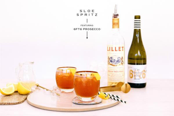 Sloe Spritz - Prosecco Cocktails