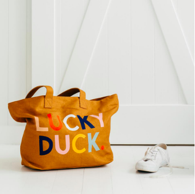 lucky duck tote - sassica and salter