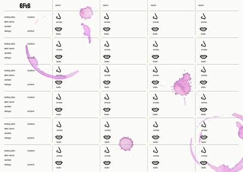 6Ft6 Blind Wine Tasting Worksheet