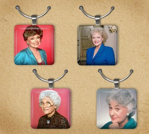 Golden girls wine charms