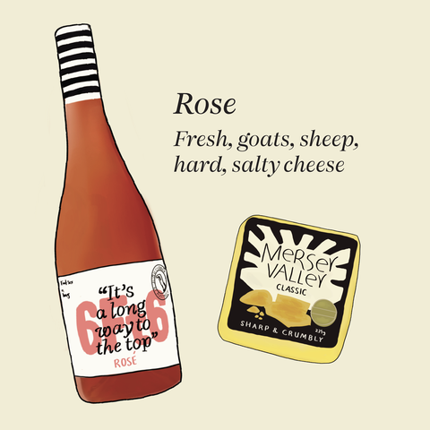 what cheese to pair with dry rosé